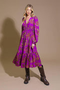 ELEGANTLY ELEVATED WOVEN MIDI DRESS Flying Tomato