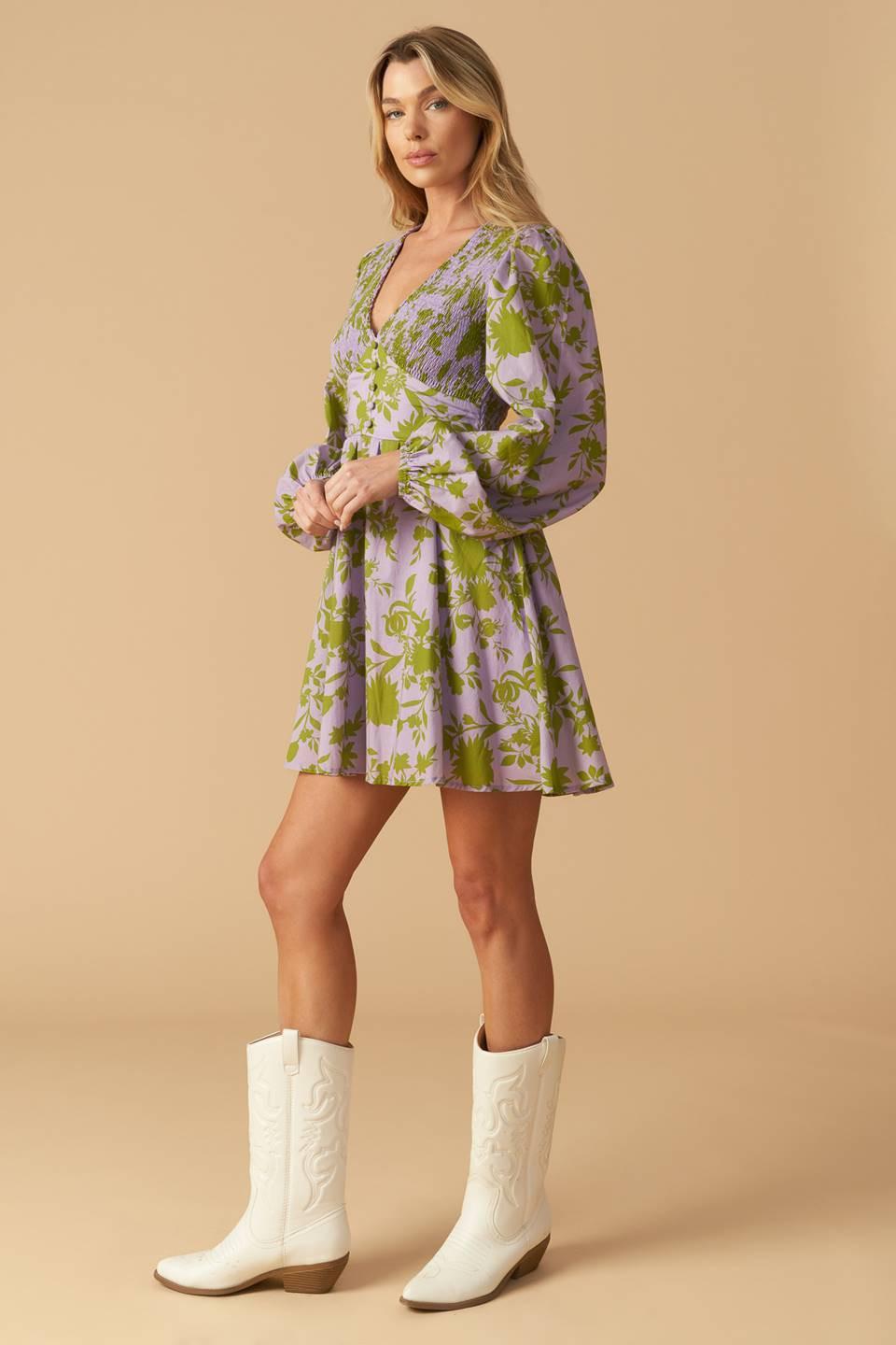WINGS OF A DREAM WOVEN MINI DRESS Flying Tomato