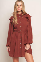 CALL IT LOVE WOVEN MINI DRESS Flying Tomato