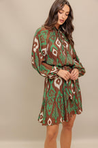 WILD TERRACOTTA WOVEN MINI DRESS Flying Tomato