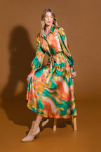 WANNA BE LOVED WOVEN MIDI DRESS Flying Tomato