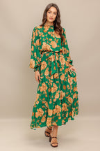 SONGS ABOUT YOU WOVEN MIDI DRESS Flying Tomato