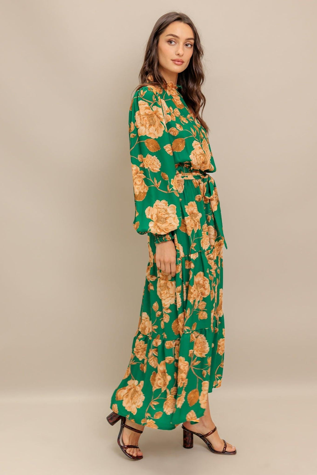 SONGS ABOUT YOU WOVEN MIDI DRESS Flying Tomato