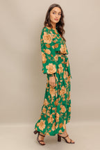 SONGS ABOUT YOU WOVEN MIDI DRESS Flying Tomato