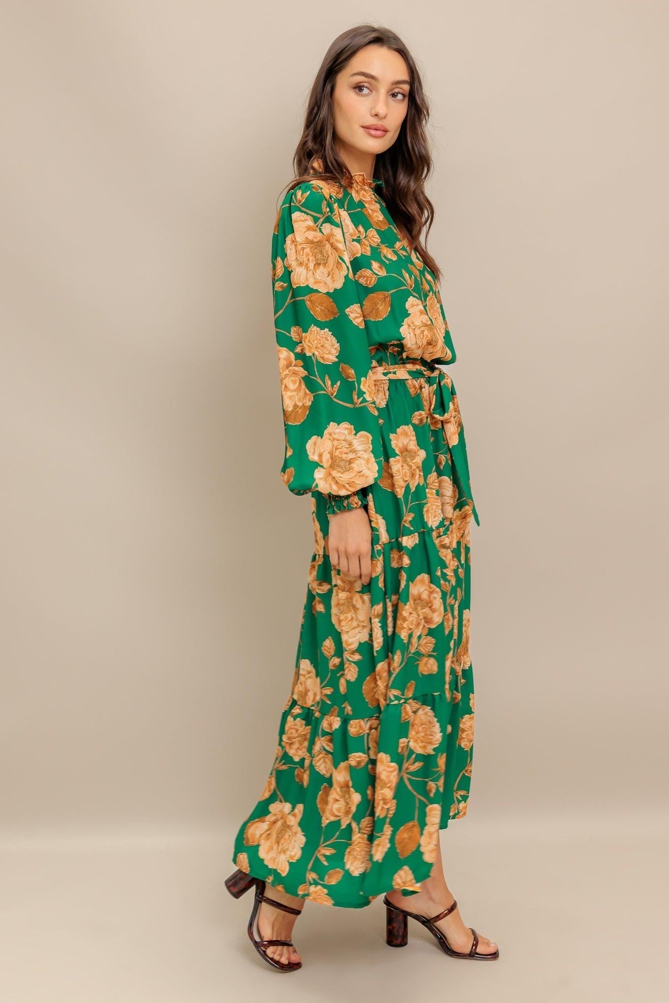 SONGS ABOUT YOU WOVEN MIDI DRESS Flying Tomato