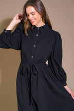 CAN'T RELACE YOU WOVEN MIDI DRESS Flying Tomato