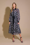 CAPTIVATING ALWAYS JACQUARD MIDI DRESS Flying Tomato