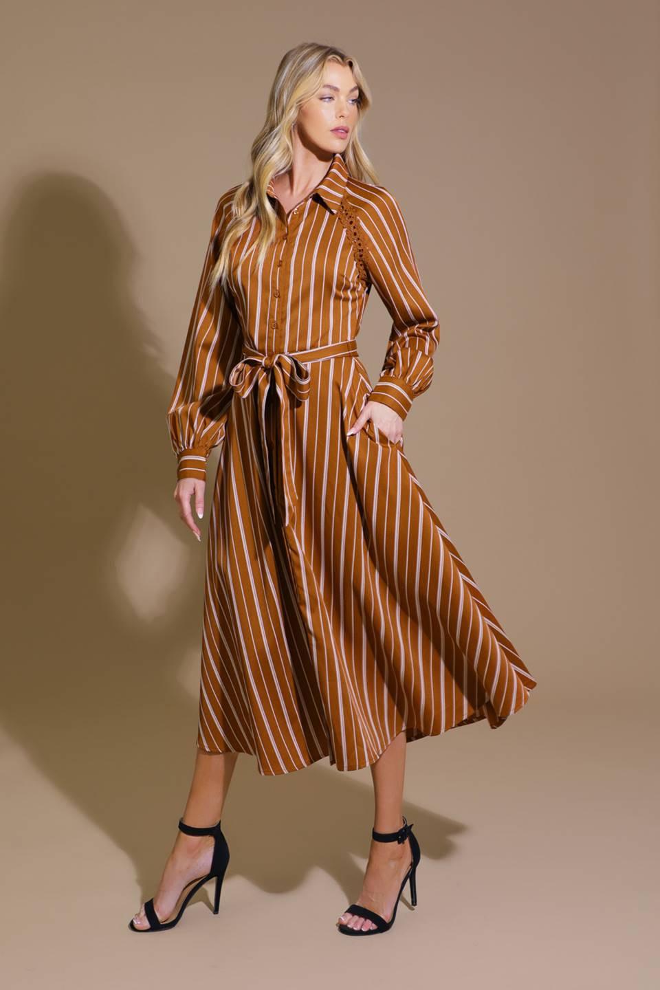 FOREVER YOUR GIRL WOVEN MIDI DRESS Flying Tomato