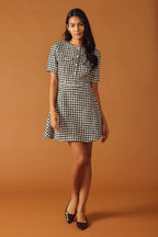 FALLING INTO PLACE TWEED MINI DRESS Flying Tomato