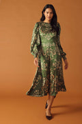 MOMENTS OF CLARITY WOVEN MIDI DRESS Flying Tomato