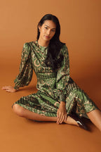 MOMENTS OF CLARITY WOVEN MIDI DRESS Flying Tomato