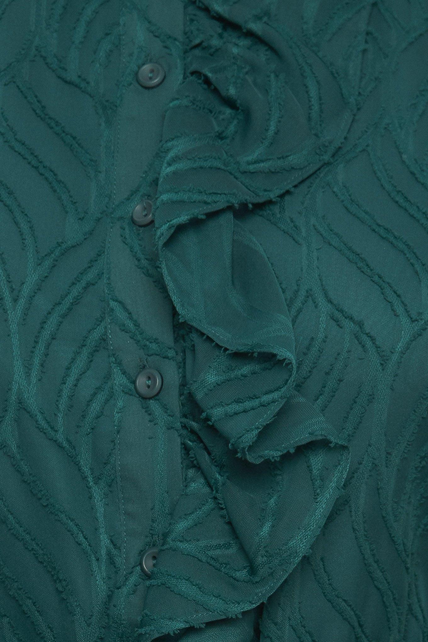 EMERALD WHISPER WOVEN MIDI DRESS Flying Tomato