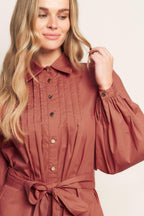 AESTHETIC POSE WOVEN MINI DRESS Flying Tomato