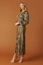 STICK SEASON WOVEN MIDI DRESS Flying Tomato