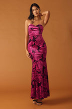 FALLING INTO PLACE VELVET MAXI DRESS Flying Tomato
