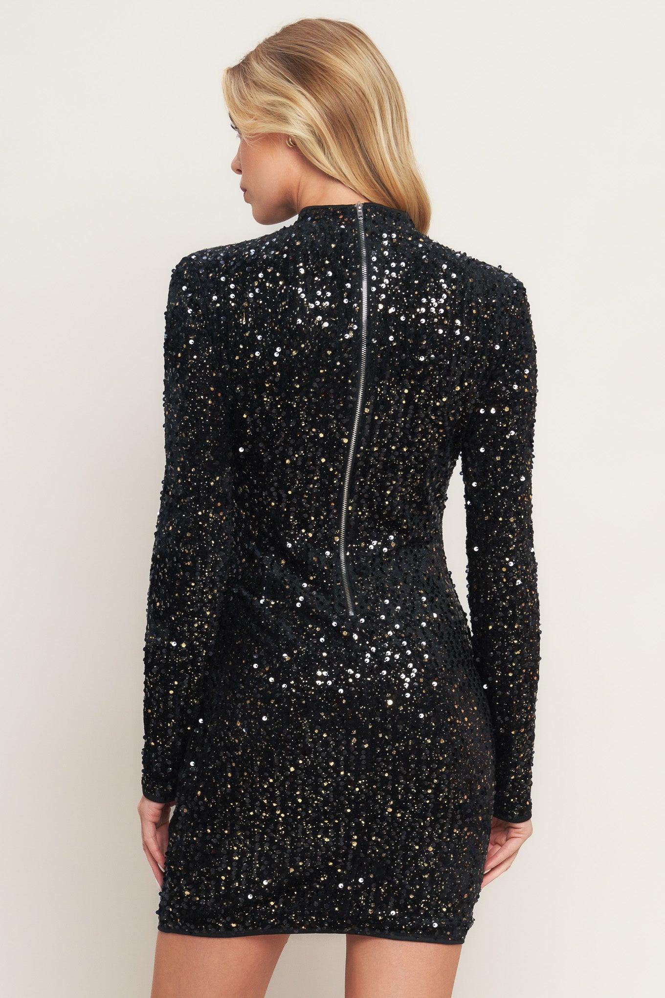 WHIMS OF FATE SEQUIN MINI DRESS Flying Tomato