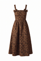 LOST IN TIME WOVEN MIDI DRESS Flying Tomato