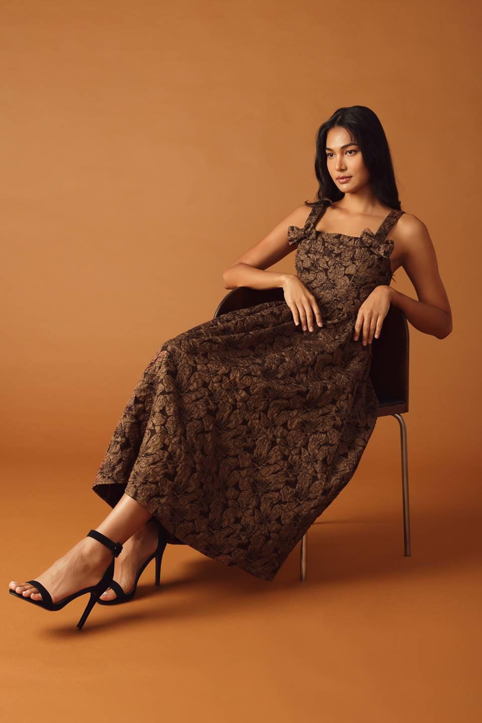 LOST IN TIME WOVEN MIDI DRESS Flying Tomato