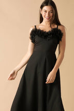 WHISPERING PINES WOVEN MIDI DRESS Flying Tomato