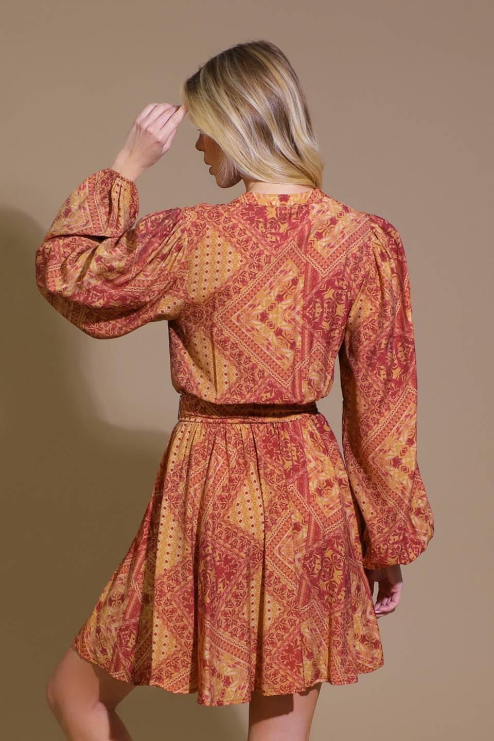 DEEPLY DELIGHTFUL WOVEN MINI DRESS Flying Tomato