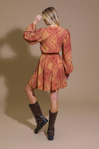 DEEPLY DELIGHTFUL WOVEN MINI DRESS Flying Tomato