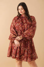 ARTISTIC ESSENCE WOVEN MINI DRESS Flying Tomato