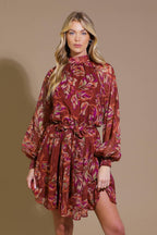 ARTISTIC ESSENCE WOVEN MINI DRESS Flying Tomato