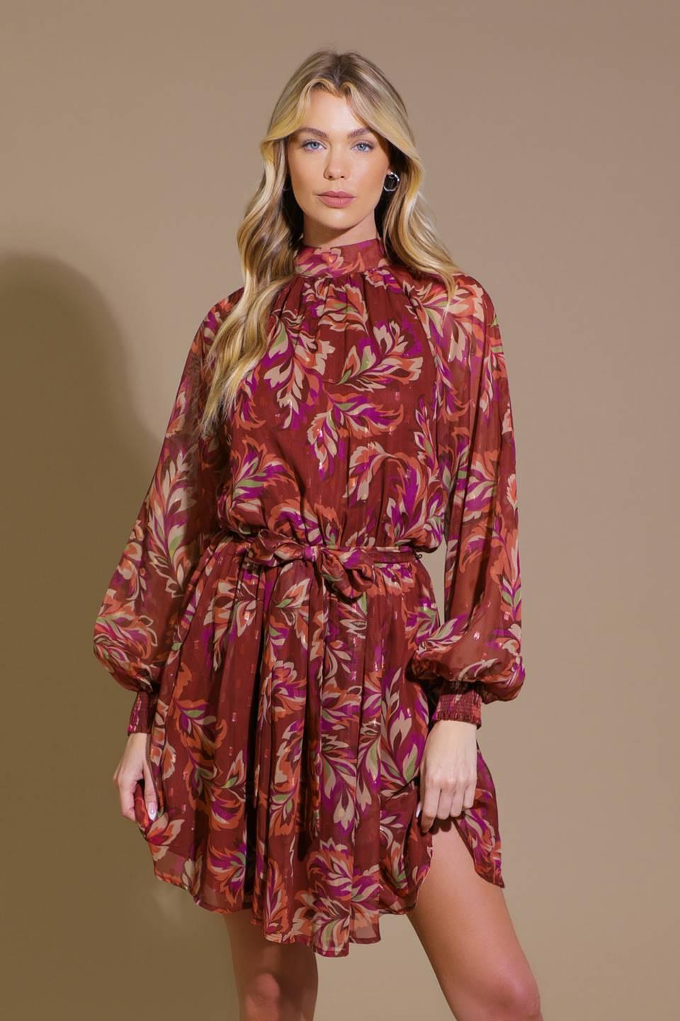 ARTISTIC ESSENCE WOVEN MINI DRESS Flying Tomato