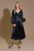 LUMINOUS VIBES WOVEN MIDI DRESS Flying Tomato