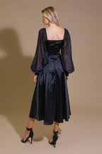 LUMINOUS VIBES WOVEN MIDI DRESS Flying Tomato