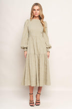 NEBULA NIGHTS WOVEN MIDI DRESS Flying Tomato