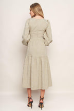 NEBULA NIGHTS WOVEN MIDI DRESS Flying Tomato