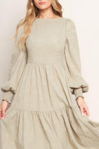 NEBULA NIGHTS WOVEN MIDI DRESS Flying Tomato