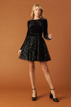 CAFÉ CONVERSATION WOVEN MINI DRESS Flying Tomato