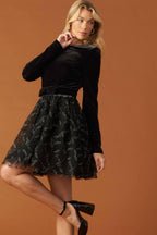 CAFÉ CONVERSATION WOVEN MINI DRESS Flying Tomato