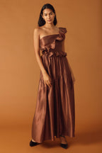 FIND THE ANSWER WOVEN MAXI DRESS Flying Tomato