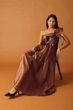 FIND THE ANSWER WOVEN MAXI DRESS Flying Tomato