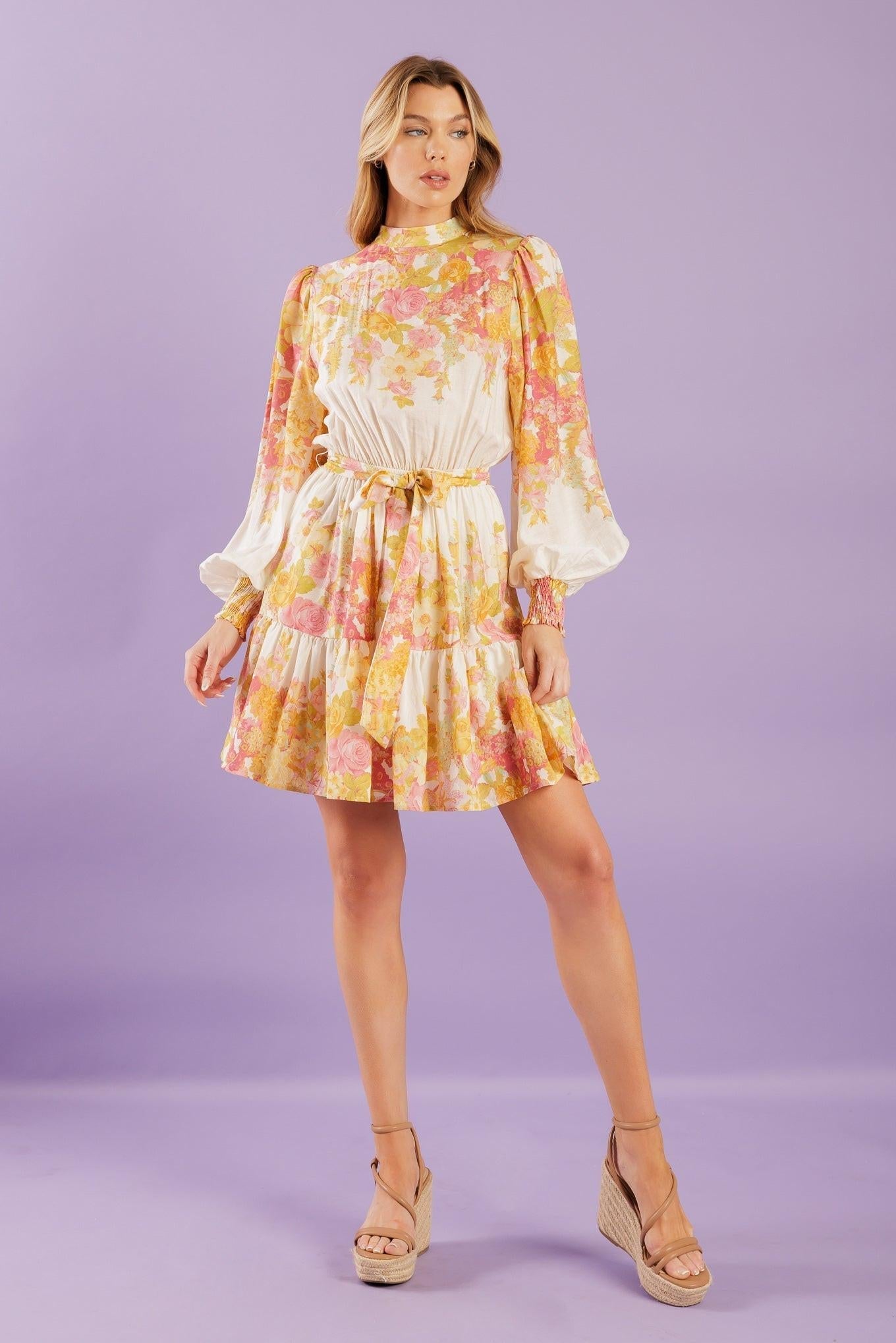 GO GET IT PINK WOVEN MINI DRESS Flying Tomato