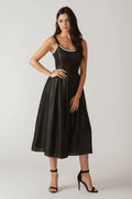 FLUTTERING FIELDS WOVEN MIDI DRESS Flying Tomato