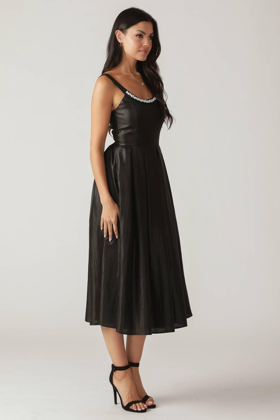 FLUTTERING FIELDS WOVEN MIDI DRESS Flying Tomato