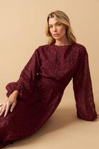 TOO GOOD TO BE TRUE WOVEN MIDI DRESS Flying Tomato