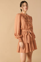 WANDERING MIND WOVEN MINI DRESS Flying Tomato