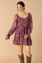 SERENE RADIANCE WOVEN MINI DRESS Flying Tomato