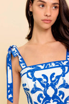 ADAIR PASSPORT TO THE SUN WOVEN MIDI DRESS Flying Tomato