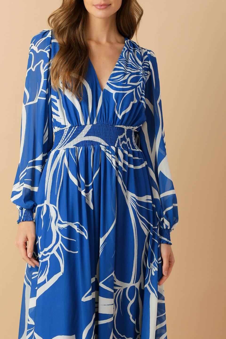 DANCING DEWDROPS WOVEN MAXI DRESS Flying Tomato