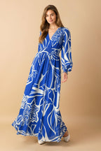 DANCING DEWDROPS WOVEN MAXI DRESS Flying Tomato