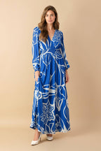DANCING DEWDROPS WOVEN MAXI DRESS Flying Tomato
