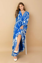 DANCING DEWDROPS WOVEN MAXI DRESS Flying Tomato
