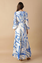 DANCING DEWDROPS WOVEN MAXI DRESS Flying Tomato