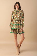 OPEN PATH WOVEN MINI DRESS Flying Tomato